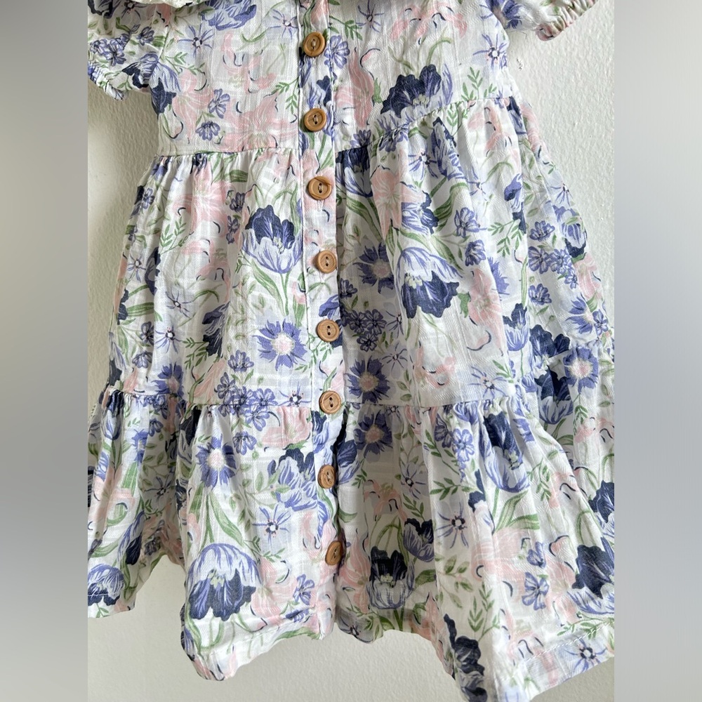 chic floral baby girl dress size 6-9M - Picture 5 of 8